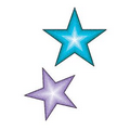 Glitter Purple and Blue Stars Temporary Tattoo